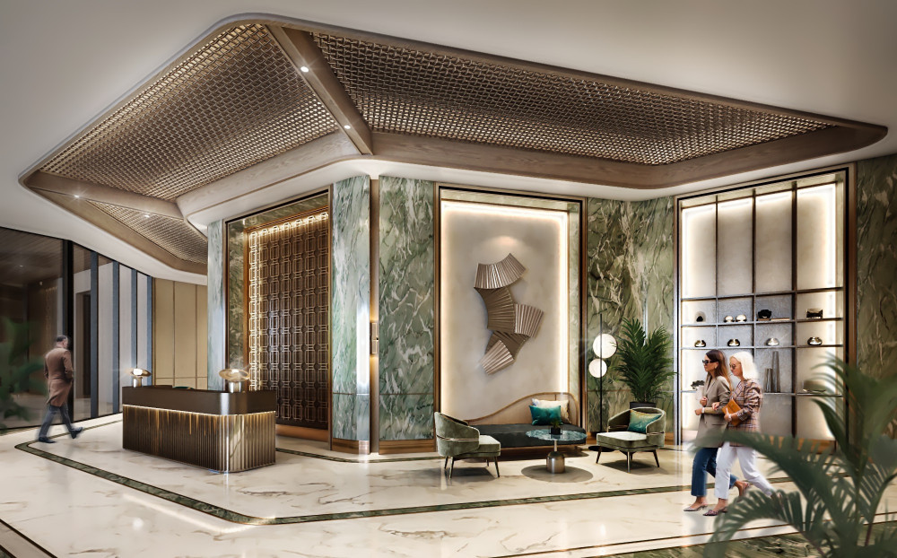 Sảnh chính Tháp Broadway tại dự án Lancaster Legacy